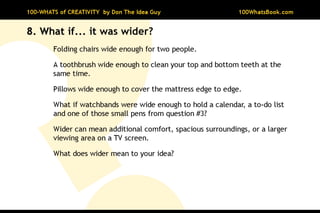 100-Whats of Creativity