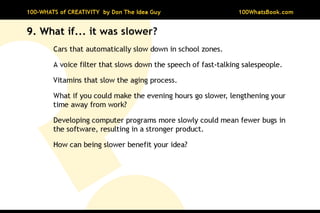 100-Whats of Creativity