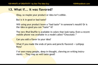 100-Whats of Creativity