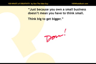 100-Whats of Creativity