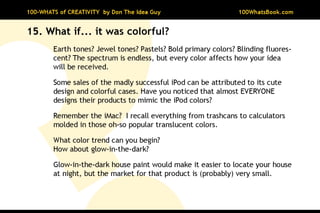 100-Whats of Creativity