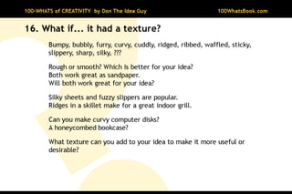 100-Whats of Creativity