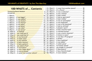 100-Whats of Creativity
