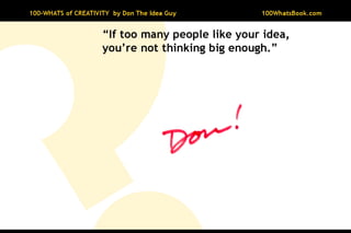 100-Whats of Creativity
