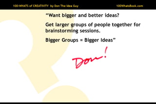 100-Whats of Creativity