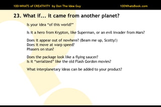 100-Whats of Creativity