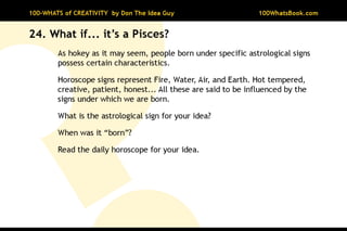 100-Whats of Creativity