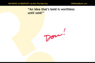 100-Whats of Creativity