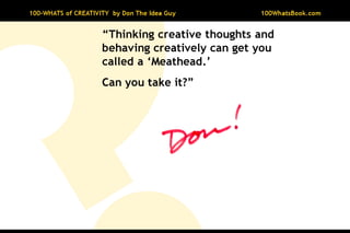 100-Whats of Creativity