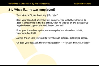 100-Whats of Creativity
