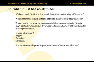 100-Whats of Creativity
