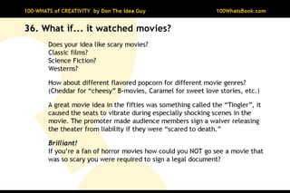 100-Whats of Creativity