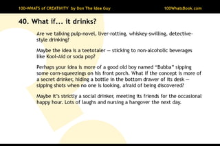 100-Whats of Creativity