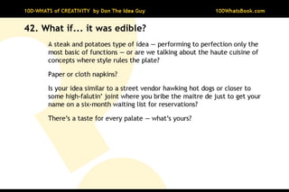 100-Whats of Creativity
