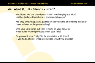 100-Whats of Creativity