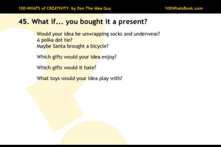 100-Whats of Creativity