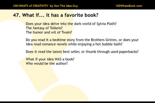 100-Whats of Creativity