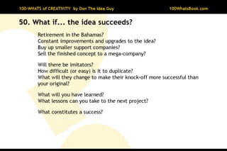 100-Whats of Creativity