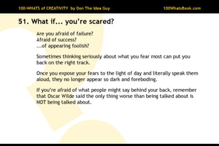 100-Whats of Creativity