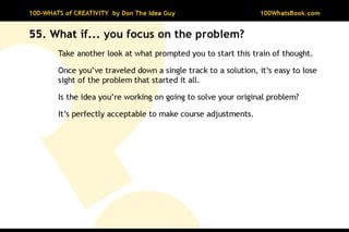 100-Whats of Creativity