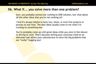 100-Whats of Creativity