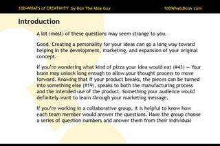 100-Whats of Creativity