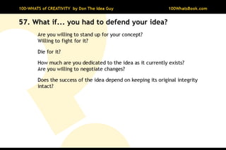 100-Whats of Creativity