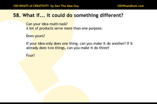 100-Whats of Creativity