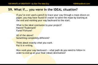 100-Whats of Creativity