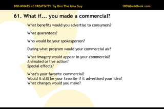 100-Whats of Creativity