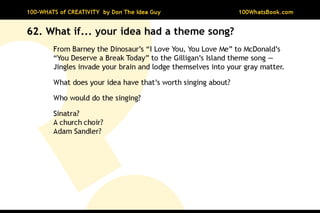 100-Whats of Creativity