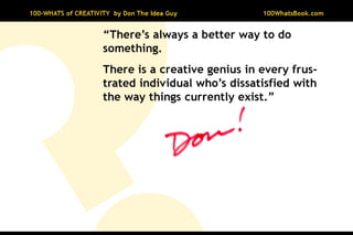 100-Whats of Creativity