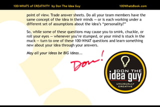 100-Whats of Creativity