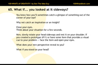 100-Whats of Creativity