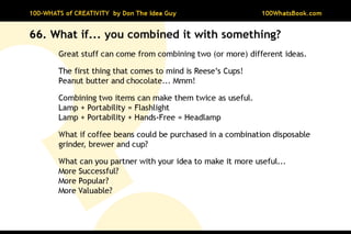 100-Whats of Creativity