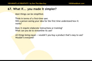100-Whats of Creativity