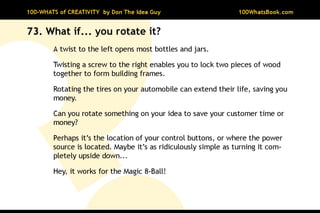 100-Whats of Creativity