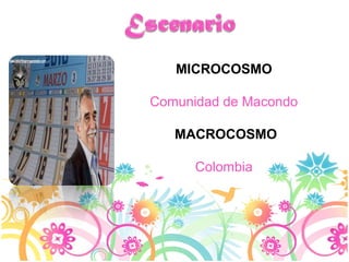 MICROCOSMO

Comunidad de Macondo

   MACROCOSMO

      Colombia
 