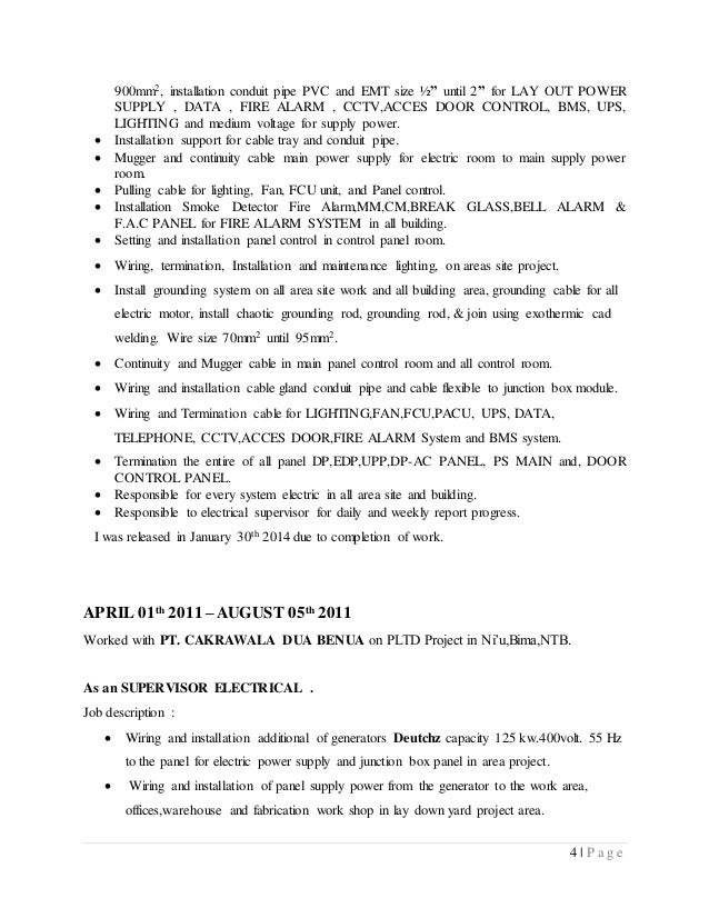 cable technician resume cover letter cable installation job