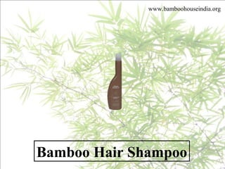 Bamboo Hair Shampoo
www.bamboohouseindia.org
 