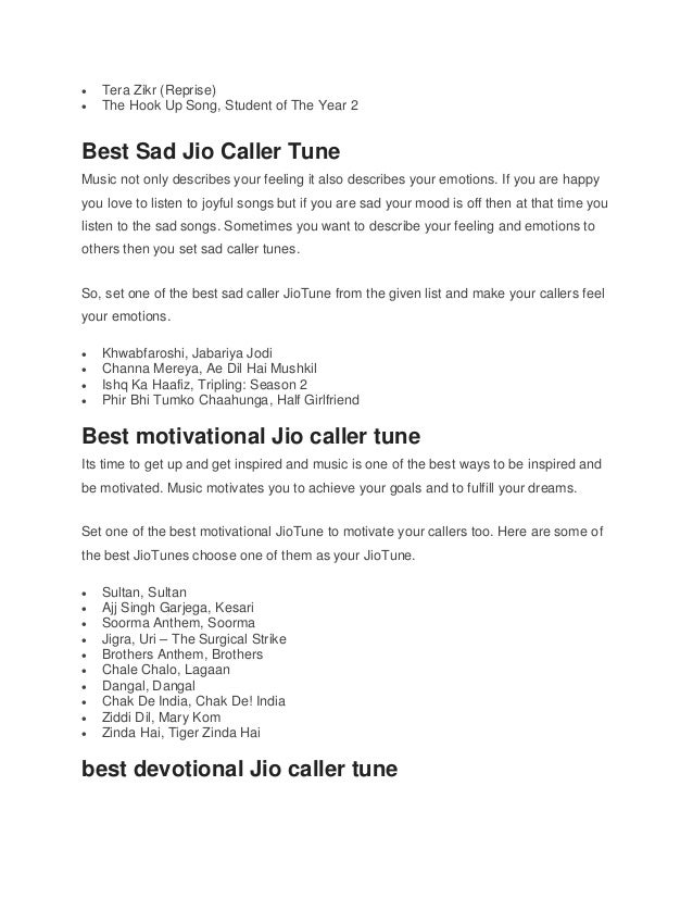 100 Best Jio Caller Tune List Of Best Jio Caller Tune Romantic Sad If you boring to listen your favorite music in the old way. best jio caller tune romantic sad