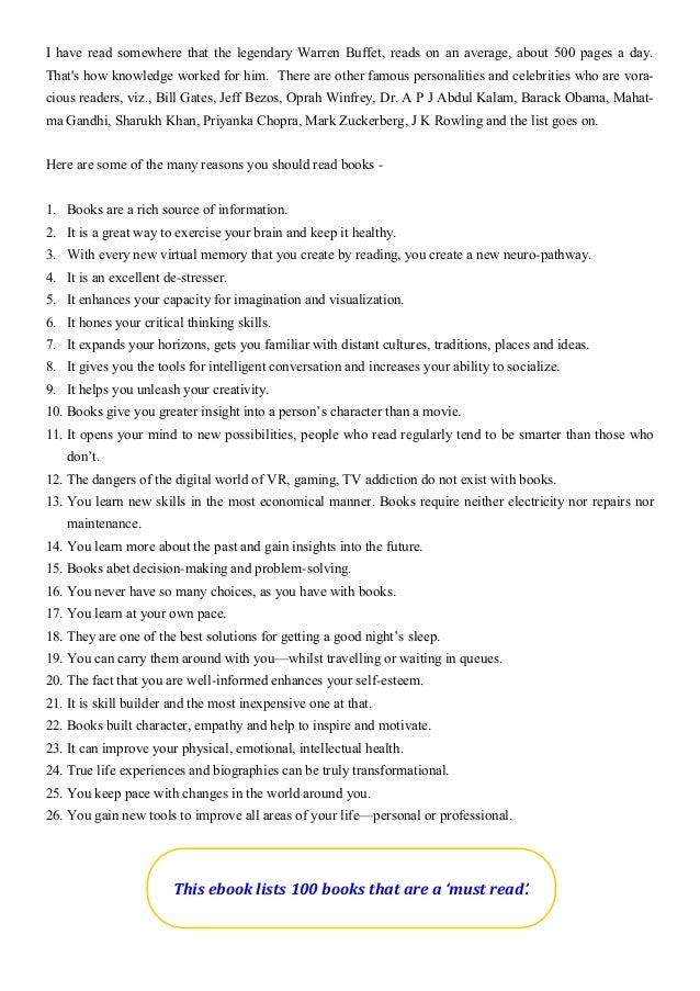 100 Books You Must Read In This Lifetime