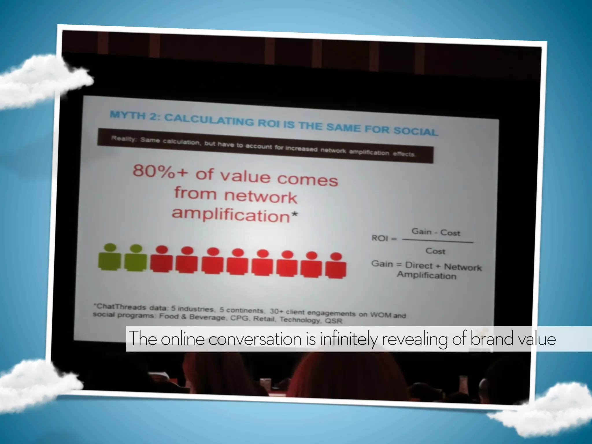 The online conversation is infinitely revealing of brand value
 