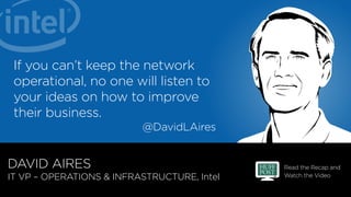 Read the Recap and
Watch the Video
@DavidLAires
DAVID AIRES
IT VP – OPERATIONS  INFRASTRUCTURE, Intel
If you can’t keep th...