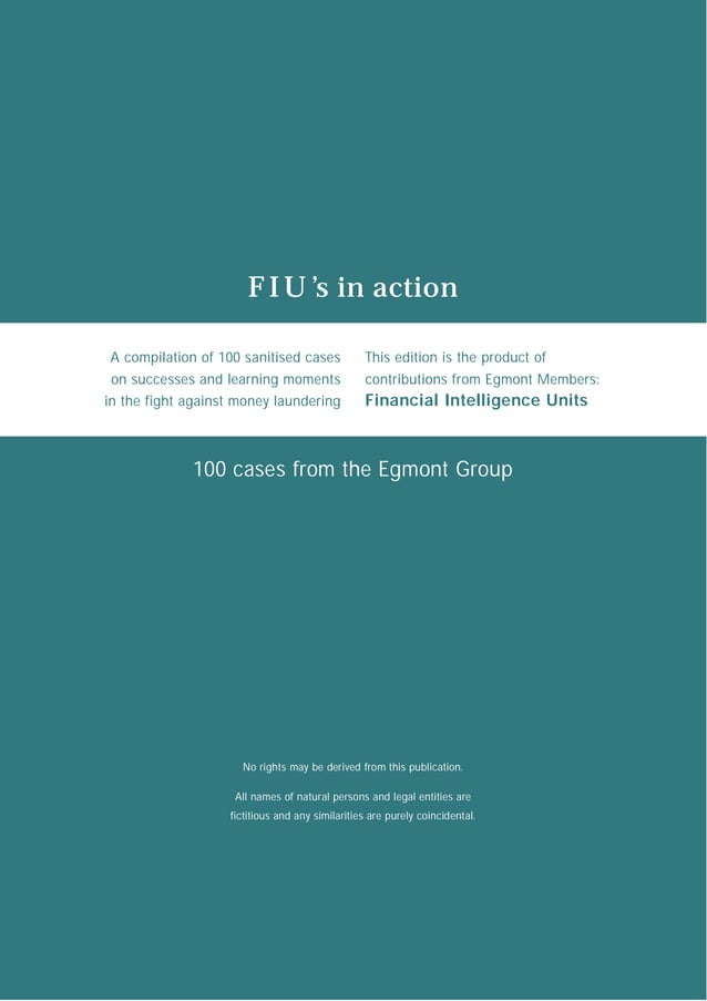 100 Money Laundering cases from the Egmont group PDF