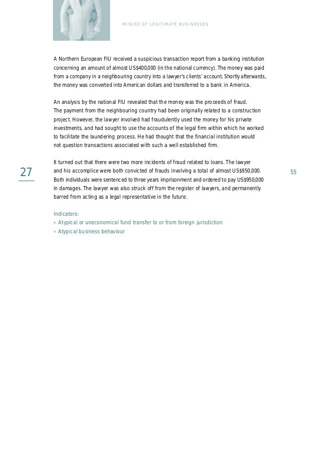 100 Money Laundering cases from the Egmont group