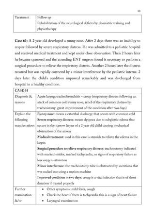 100 cases in ent ear and throat from air alshams university | PDF