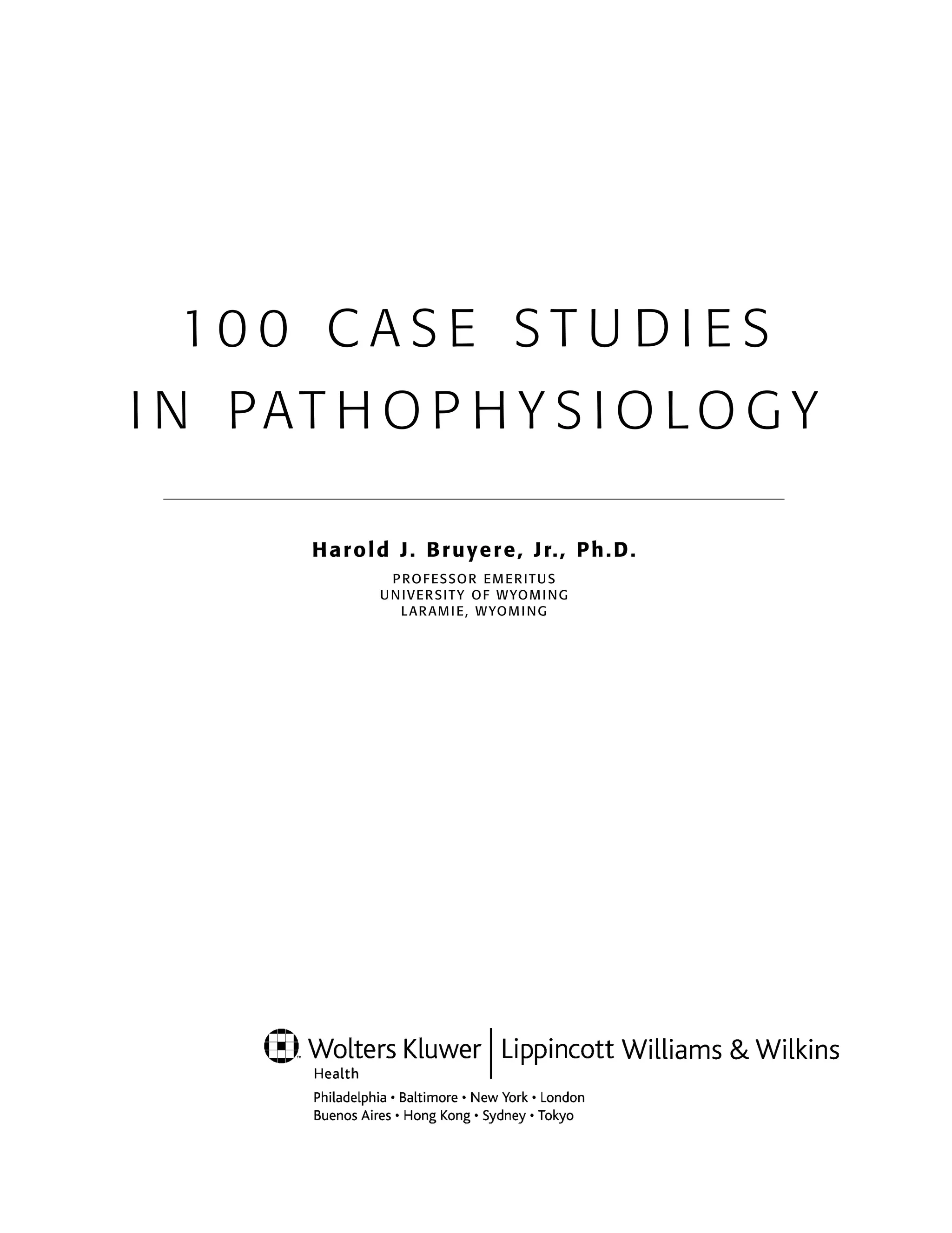 100 CASE STUDIES IN PATHOPHYSIOLOGY PDF visual data 7