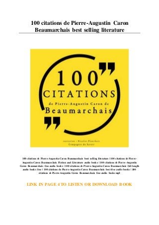 100 Citations De Pierre Augustin Caron Beaumarchais Best Selling Lite