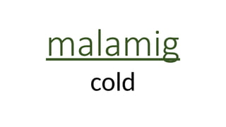 Here are some COMMMON FILIPINO ADJECTIVES | PPTX
